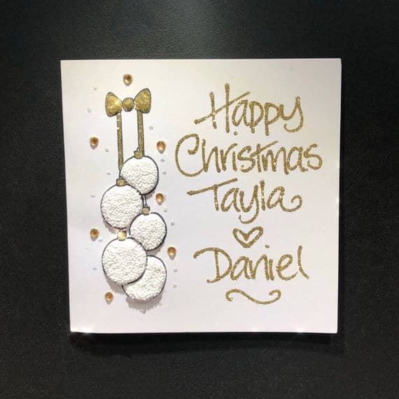 Side Baubles; White or Red & Green