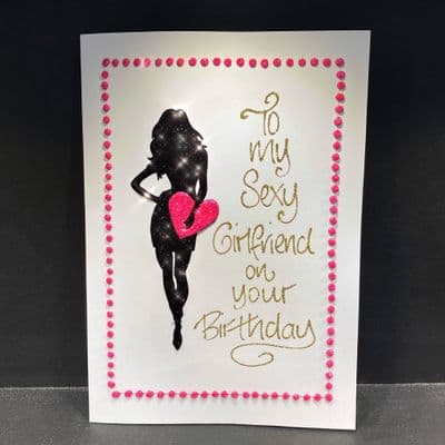 Silhouette Girl: Bright Pink, Baby Pink or Rose Heart