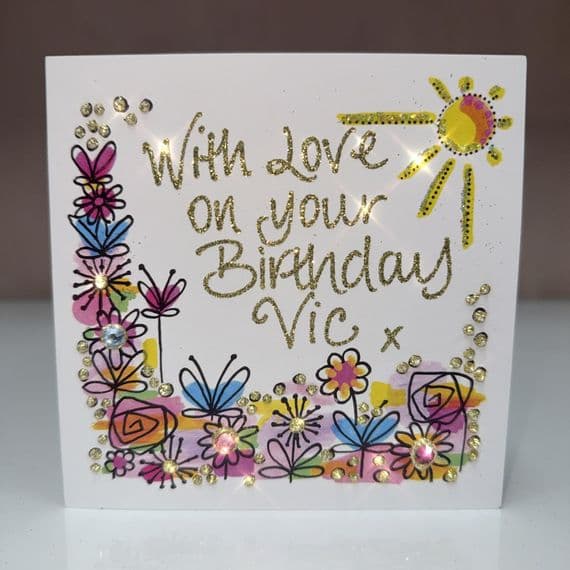 Small 13.5cm² Sunshine and Flowers