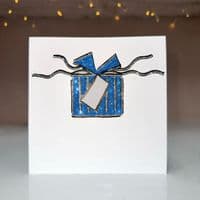 Small Blue Present with Bow