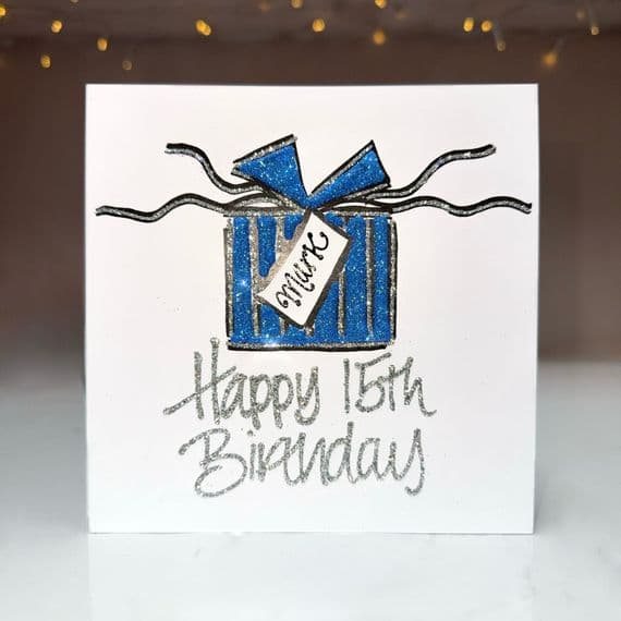 Small Blue Present with Bow