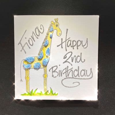 Small Giraffe Greetings Card