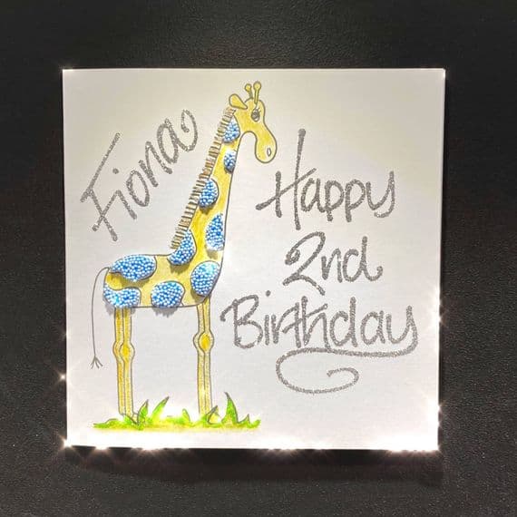 Small Giraffe Greetings Card
