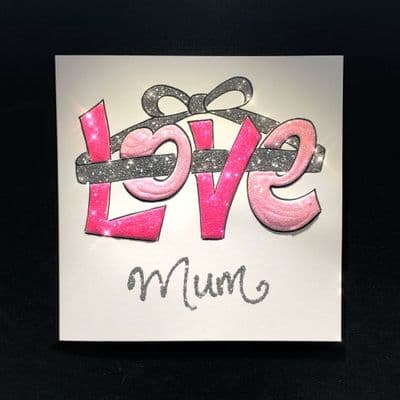 Small Love with Bow in Pink