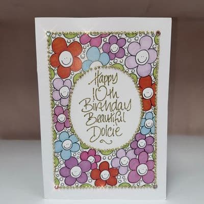 Smiley Flowers Border