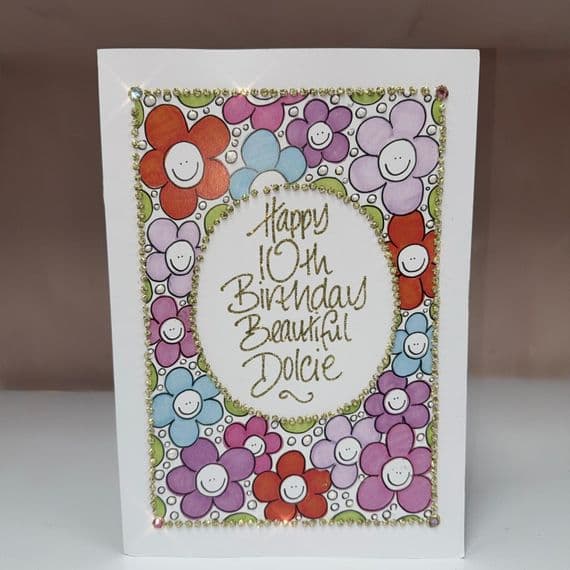 Smiley Flowers Border