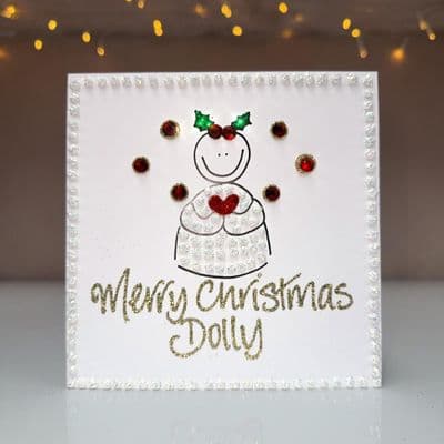Snow Girl Christmas Card