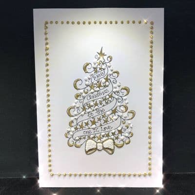 Swirly Christmas Tree; Gold or Silver