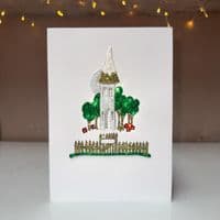 Tall House Christmas Card