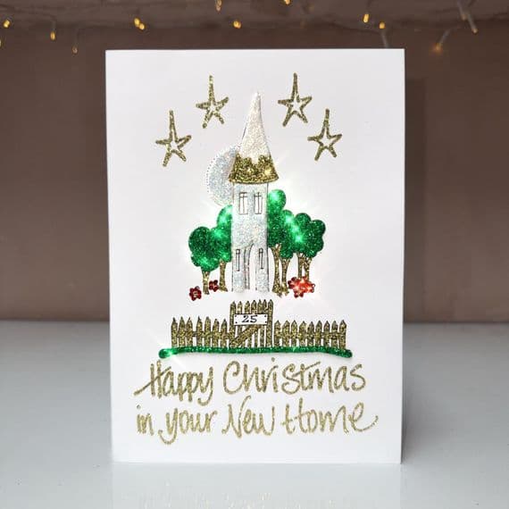 Tall House Christmas Card