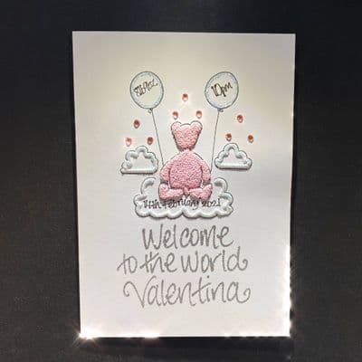 Teddy in Clouds: Pink, Blue or White