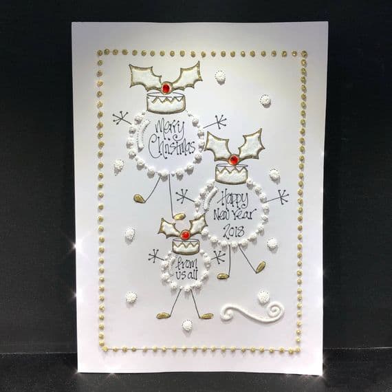 Three Snowy Baubles