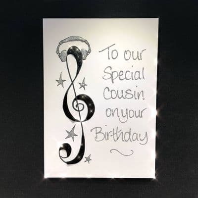 Treble Clef with Headphones