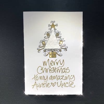 Triangle Christmas Tree;  White, Green, Pink or Blue