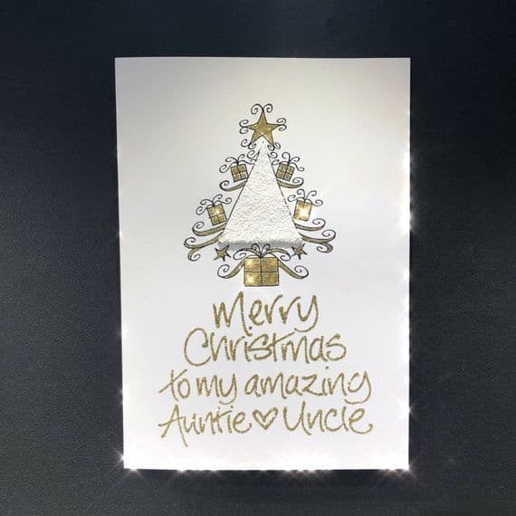 Triangle Christmas Tree;  White, Green, Pink or Blue