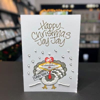 Turkey Teeth Christmas Card