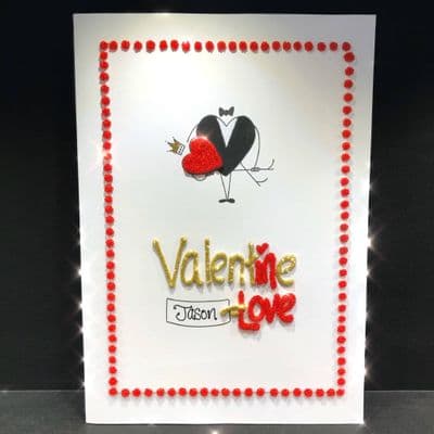 Valentine in Love Hearts