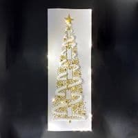 White Christmas Tree: Gold or Silver