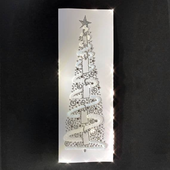 White Christmas Tree: Gold or Silver