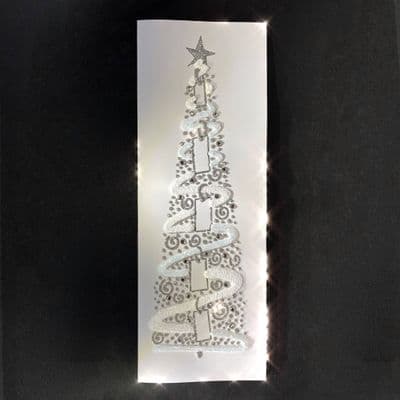 White Christmas Tree: Gold or Silver