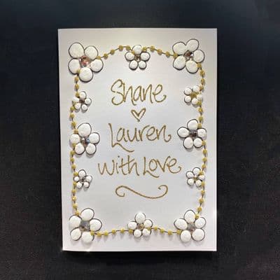 White Daisy Chain; Gold or Silver