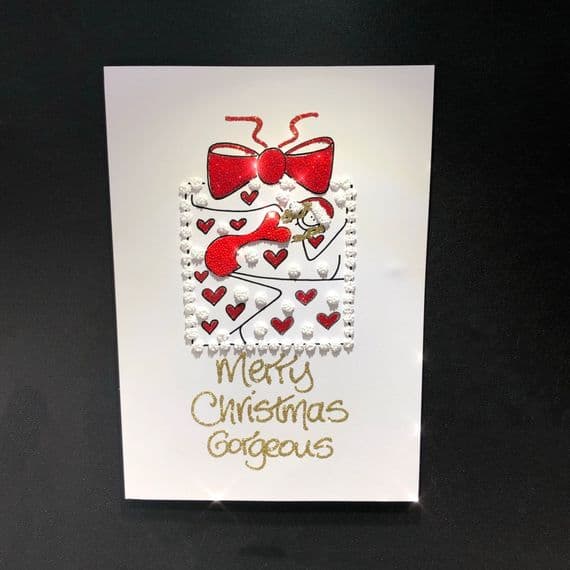 Woman in Christmas Present