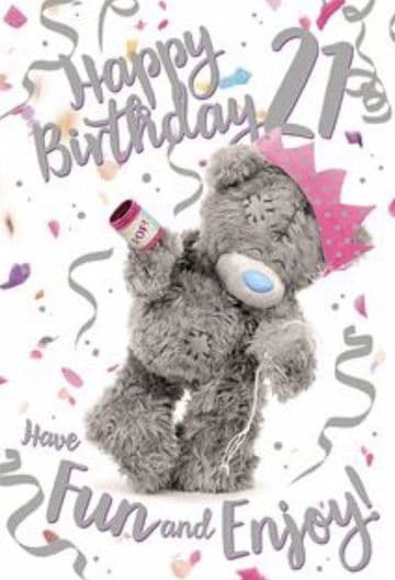 21st Birthday ( 3D ) Birthday card