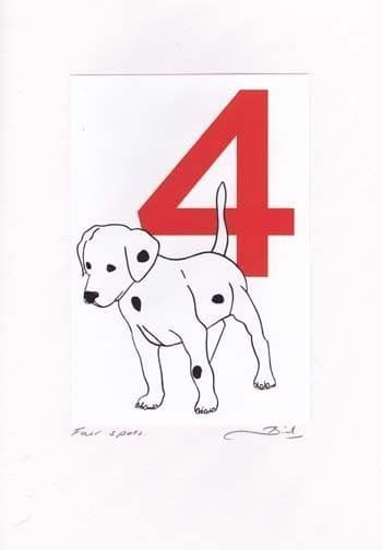 4-spots Birthday Card