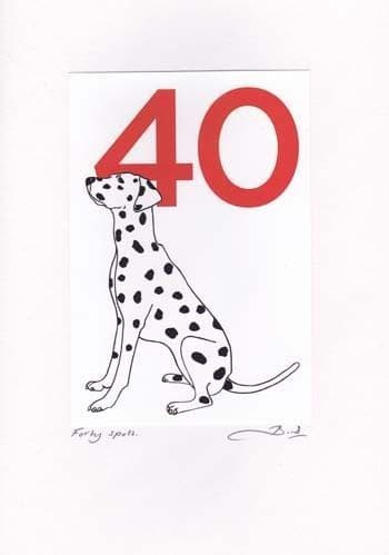 40-Spots Birthday Card