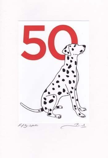 50-Spots Birthday Card