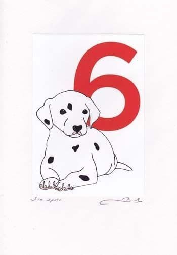 6-Spots Birthday Card