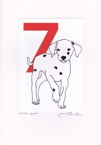 7-Spots Birthday Card