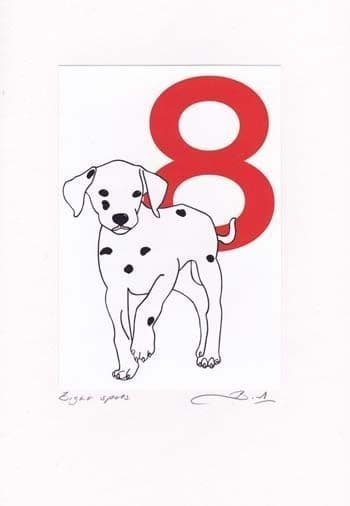 8-Spots Birthday Card