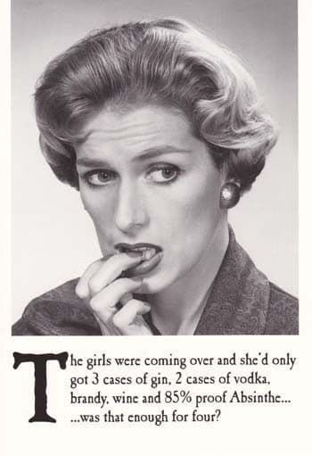 Absinthe Birthday Card