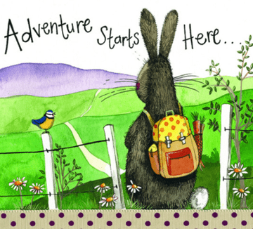 Adventure Starts here Greeting card