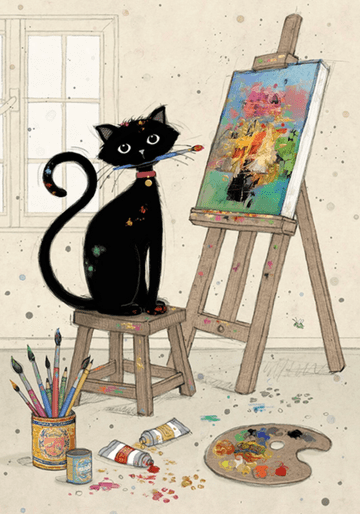 Artist Kittie Blank Greeting card
