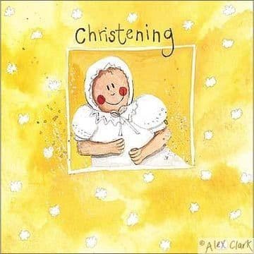 Baby Christening Greetings Card