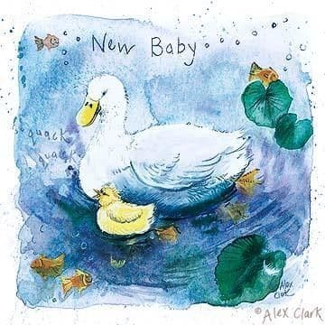 Baby Duck New Baby Greetings Card