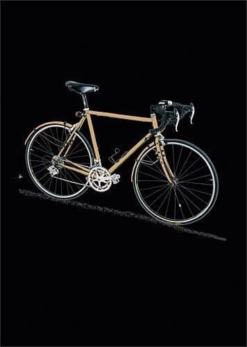 Bike Blank embossed / foiled greeting card