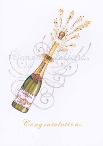 Bottle Popping Greetings Card