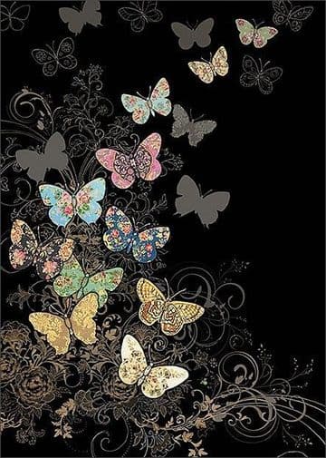Butterfly Flight Blank embossed / foiled greeting card