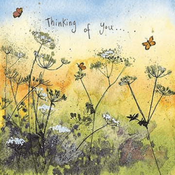 Butterfly Meadow Thinking of you card