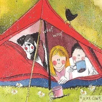 Camping Any occasion greeting card