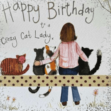 Cat Lady Birthday card