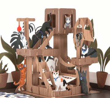 Cat Tree Pop up Greeting card