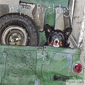Collie Birthday Card