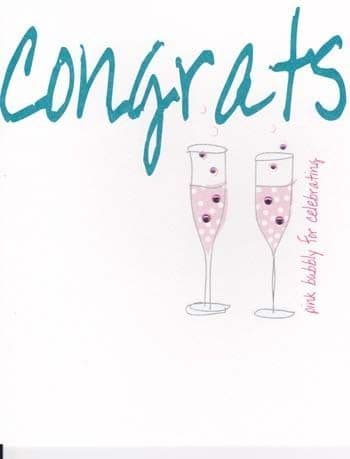 Congrats Congratulations card