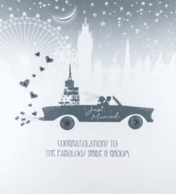 Congratulations to the Fabulous Bride and Groom Wedding card