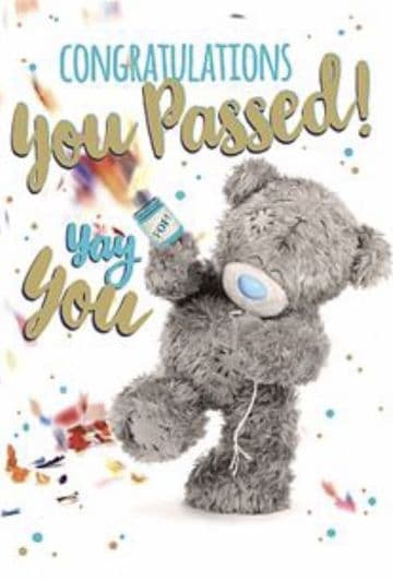 Congratulations you passed ( Photo Finish ) Congratulations card