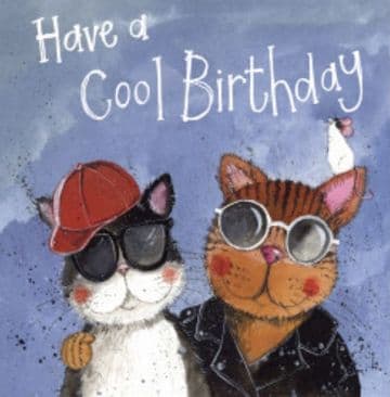 Cool Cats Birthday card